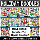 Holiday Doodle Clipart Bundle {Zip-A-Dee-Doo-Dah Designs}