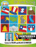 INDEPENDENCE DAY Color By Code Clipart {Zip-A-Dee-Doo-Dah 
