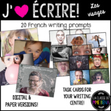 {J'aime Écrire: Les visages} French writing prompts [Dista