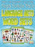 Language Arts Words Clipart Part 3 Mega Bundle {Zip-A-Dee-