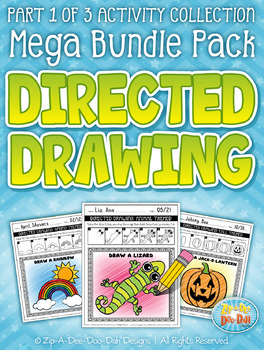 Preview of Learn To Draw / Directed Drawing Mega Bundle {Zip-A-Dee-Doo-Dah Designs}