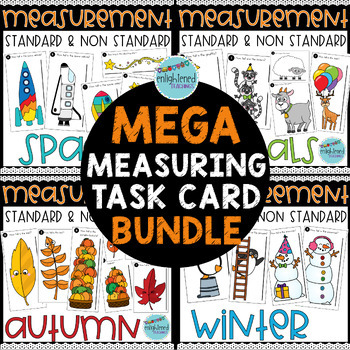 Preview of MEGA Seasonal & Themed Measuring Cards BUNDLE Measurement Center