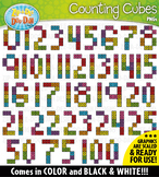 Math Numbers Counting Snap Cubes Clipart {Zip-A-Dee-Doo-Da