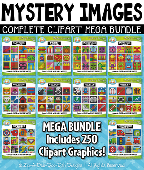 Preview of Mystery Images Clipart Mega Bundle {Zip-A-Dee-Doo-Dah Designs}