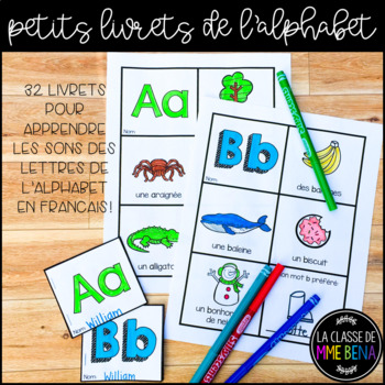 {Petits livrets de l'alphabet!} Learn letter sounds in French | TpT