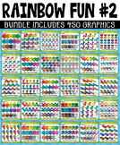 Rainbow Fun Collection Clipart Bundle #2 (OCT-DEC)