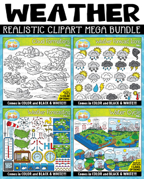 Preview of Realistic Weather & Water Cycle Mega Bundle {Zip-A-Dee-Doo-Dah Designs}
