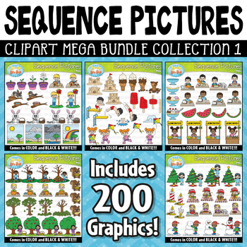 Preview of Sequence Action Pictures Clipart Mega Bundle Part 1 {Zip-A-Dee-Doo-Dah Designs}
