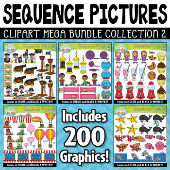 Preview of Sequence Action Pictures Clipart Mega Bundle Part 2 {Zip-A-Dee-Doo-Dah Designs}