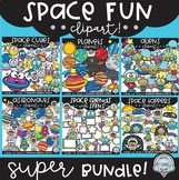 Space Fun Clipart SUPER Bundle!