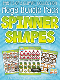 Spinner Shapes Clipart Mega Bundle Part 2 — Over 300 Graphics!