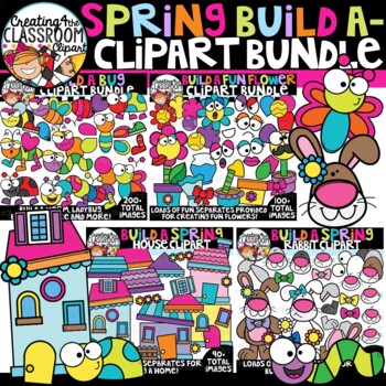 Preview of Spring Build A- Clipart Bundle {Spring Clipart}