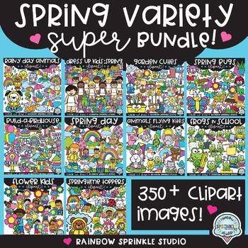 Preview of Spring Clipart Variety SUPER Bundle!