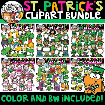 Preview of St. Patrick's Day Clipart Growing Bundle