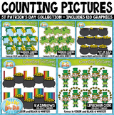 St. Patrick's Day Math Counting Pictures Clipart Mega Bundle