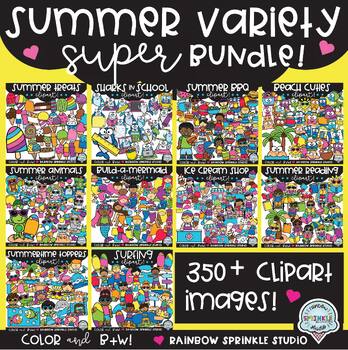 Preview of Summer Clipart Variety SUPER Bundle!