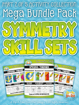 Preview of Symmetry Skill Activity Mega Bundle Part 2 {Zip-A-Dee-Doo-Dah Designs}