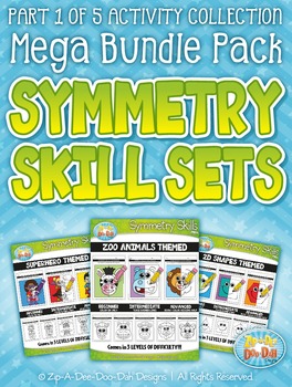 Preview of Symmetry Skill Activity Sets Mega Bundle Pack Part 1 {Zip-A-Dee-Doo-Dah Designs}