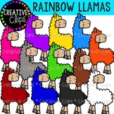 Rainbow Llamas {Creative Clips Clipart}