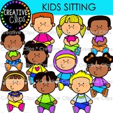 {FLASH FREEBIE #2} Kids Sitting Clipart