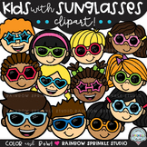 Kids with Sunglasses Clipart!