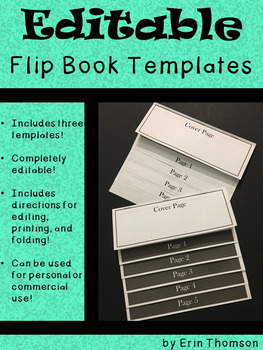 Editable Flip Book Templates Personal And Commercial Use Tpt