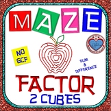 Maze - Factor Sum and Difference of Two Cubes - NO GCF