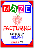 Maze - Factoring - Factor by Grouping - NO GCF