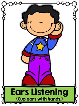 Second Step Listening Rules Posters Bonus Virtual Classroom Posters