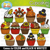 Thanksgiving Cupcakes Clipart Set {Zip-A-Dee-Doo-Dah Designs}