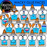 {FLASH FREEBIE!} Wacky Glue Faces Clipart {School Clipart}
