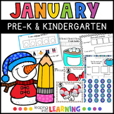 January Winter Activities for Kindergarten | Literacy | Ma