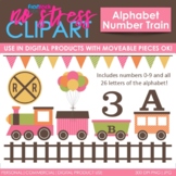 Alphabet Number Train Pink Set (Digital Use Ok!)