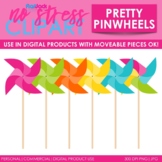 Pinwheels Clip Art (Digital Use Ok!)
