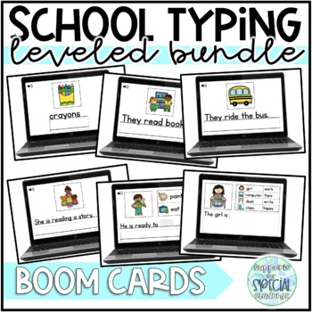 Preview of Digital Back to School Typing Bundle - Boom Cards Distance Learning