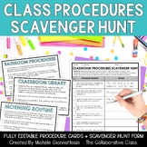 Procedures Scavenger Hunt | A Fun Way to Teach Class Procedures