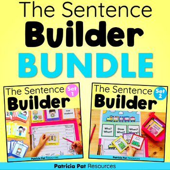 Preview of Sentence Writing | Sentence Structure | Sentence Building Cards Posters BUNDLE