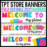 TPT Seller Store Banners Animated Editable Logo Template T