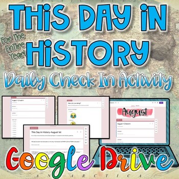 Preview of Social Studies Bell Ringer - This Day in History | Writing - Digital Version