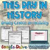 This Day in History-Daily Check In Activity - Digital and Paper