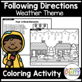 Weather Following Directions Coloring Set