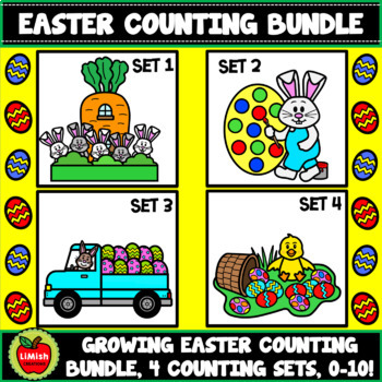Preview of Easter Counting Bundle