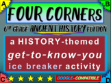 "FOUR CORNERS" Get-to-know-you game - ice breaker for 6th 