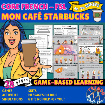 Preview of (FR) MIDDLE SCHOOL CORE FRENCH - MON CAFÉ STARBUCKS