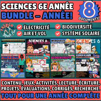 Preview of (FR) SCIENCES - BUNDLE (6e ANNÉE)