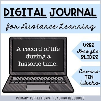 Preview of *FREE* 10-Week Digital Journal for Distance Learning - Google Slides / Classroom