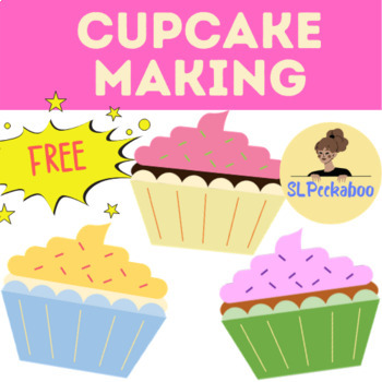 Preview of (FREE) 9 Different Cupcake Clipart by SLPeekaboo