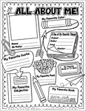 FREE All About Me Activity Worksheet Template {Zip-A-Dee-D