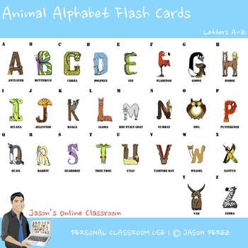 Preview of FREE Alphabet Flash Cards {Animal Alphabet Letters & Posters}