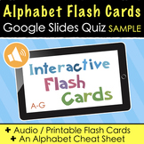 ✩FREE✩ Alphabet Flash Cards With Sound! A Google Slides Ac